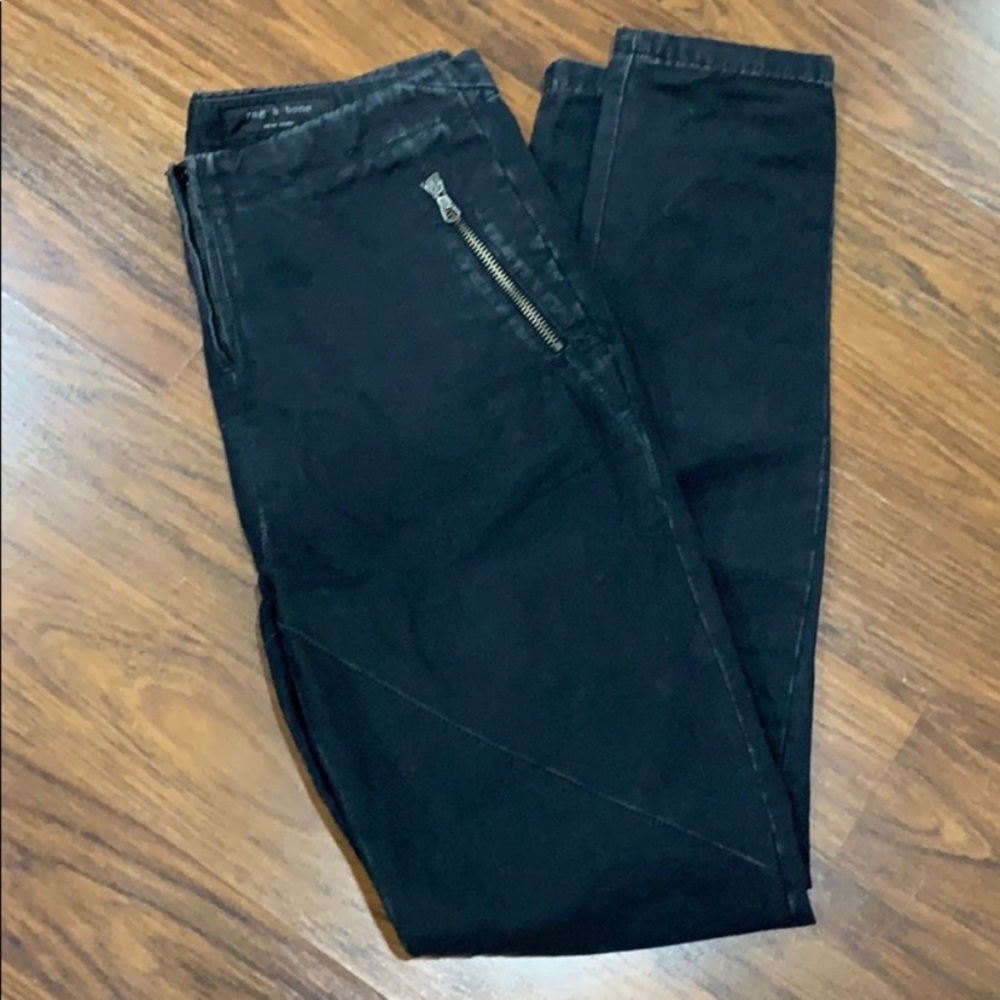 NWT Rag & Bone Charcoal High Rise Skinny Jeans
